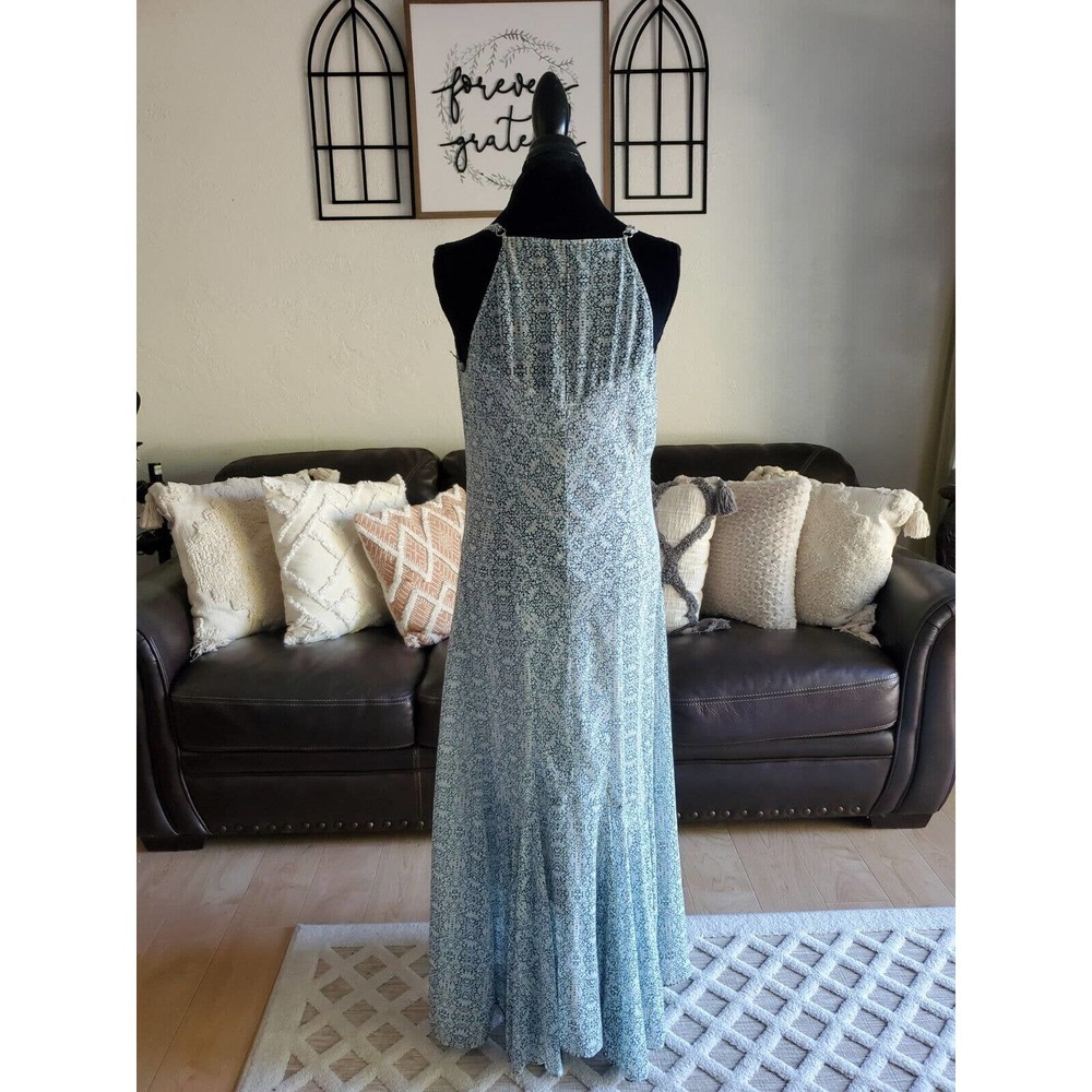 Cabi Garden Party Floral Print Ruffled Maxi Dress Women's Size 8 Boho Chic - Picture 11 of 12